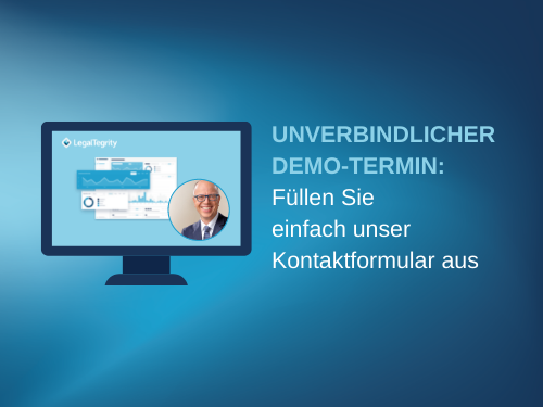 Terminvereinbarung unverbindliche Demo LegalTegrity Hinweisgebersystem