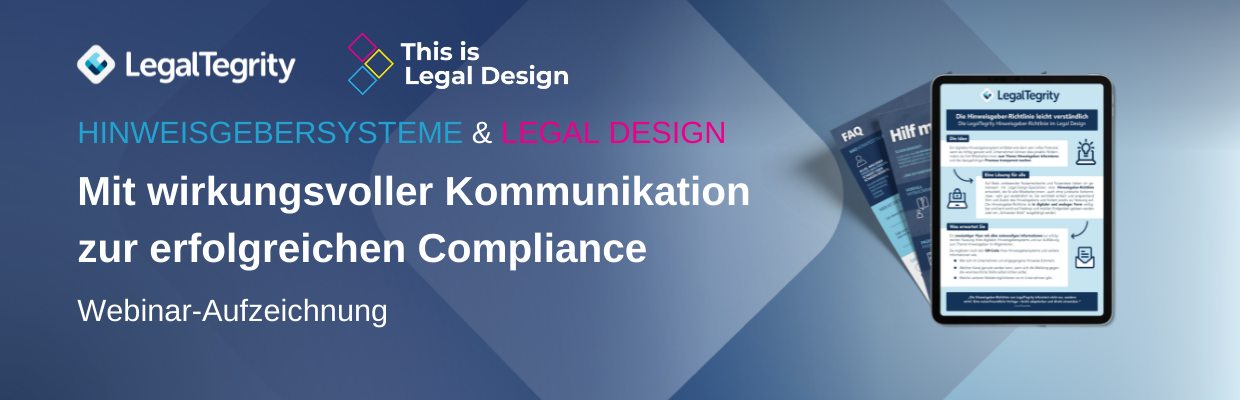 Webinar Aufzeichnung Hinweisgebersysteme & Legal Design
